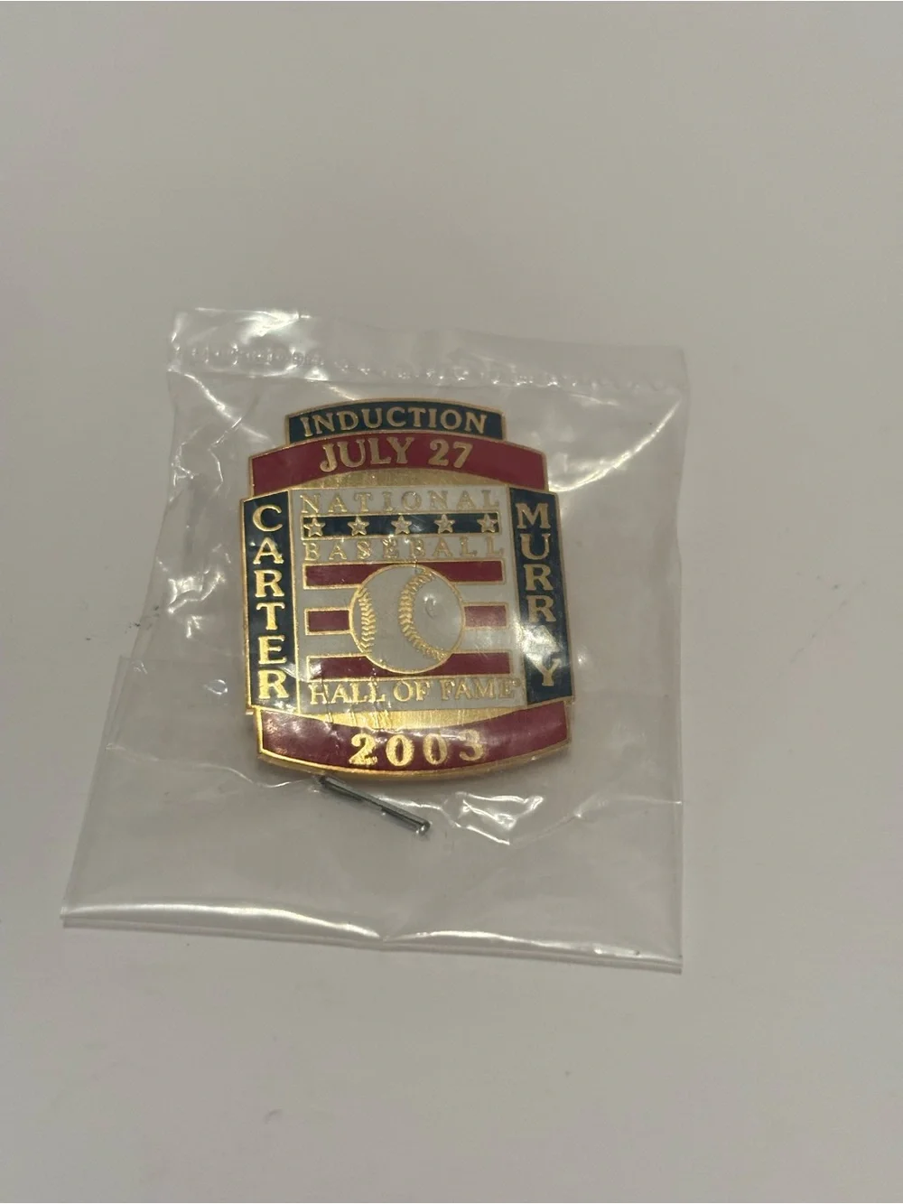 2003  MLB Baseball Hall Of Fame Induction Pin Gary Carter Eddie Murray
